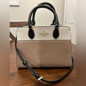 Kate Spade Black and Cream Satchel